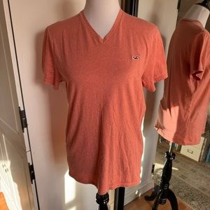 🔴 Hollister Medium Salmon Tee Shirt